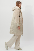 Купить Пальто утепленное женское зимние бежевого цвета 11208B, фото 4