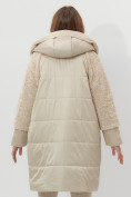 Купить Пальто утепленное женское зимние бежевого цвета 11208B, фото 8
