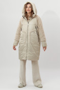 Купить Пальто утепленное женское зимние бежевого цвета 11208B