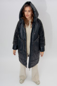 Купить Пальто утепленное женское зимние темно-зеленого цвета 11208TZ, фото 6