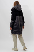 Купить Пальто утепленное женское зимние черного цвета 11209Ch, фото 5