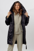 Купить Пальто утепленное женское зимние черного цвета 11209Ch, фото 8