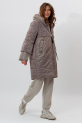 Купить Пальто утепленное женское зимние коричневого цвета 11209K, фото 2