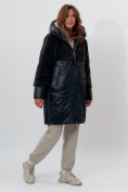 Купить Пальто утепленное женское зимние темно-зеленого цвета 11209TZ, фото 8