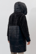 Купить Пальто утепленное женское зимние темно-зеленого цвета 11209TZ, фото 3