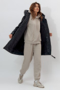 Купить Пальто утепленное женское зимние темно-зеленого цвета 11209TZ, фото 9