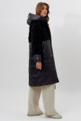Купить Пальто утепленное женское зимние черного цвета 11210Ch, фото 4