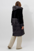Купить Пальто утепленное женское зимние черного цвета 11210Ch, фото 2