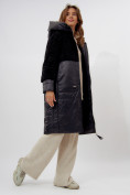 Купить Пальто утепленное женское зимние черного цвета 11210Ch, фото 6