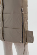 Купить Пальто утепленное женское зимние бежевого цвета 112132B, фото 12