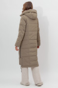 Купить Пальто утепленное женское зимние бежевого цвета 112132B, фото 7