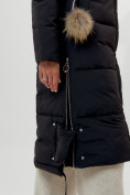 Купить Пальто утепленное женское зимние черного цвета 112132Ch, фото 11