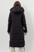 Купить Пальто утепленное женское зимние черного цвета 112132Ch, фото 12