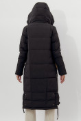 Купить Пальто утепленное женское зимние черного цвета 112132Ch, фото 4