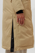 Купить Пальто утепленное женское зимние бежевого цвета 112205B, фото 13