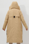 Купить Пальто утепленное женское зимние бежевого цвета 112205B, фото 12