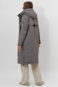Купить Пальто утепленное женское зимние серого цвета 112205Sr, фото 5