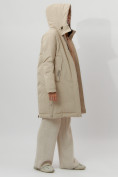 Купить Пальто утепленное женское зимние бежевого цвета 112209B, фото 4