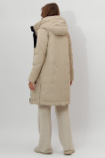 Купить Пальто утепленное женское зимние бежевого цвета 112209B, фото 6