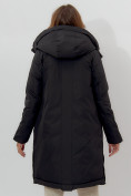 Купить Пальто утепленное женское зимние черного цвета 112209Ch, фото 12