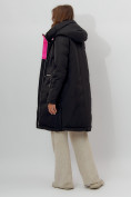 Купить Пальто утепленное женское зимние черного цвета 112209Ch, фото 6