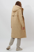 Купить Пальто утепленное женское зимние бежевого цвета 112210B, фото 7