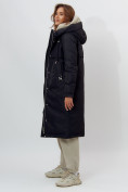 Купить Пальто утепленное женское зимние черного цвета 112210Ch, фото 6