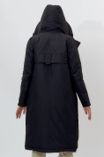 Купить Пальто утепленное женское зимние черного цвета 112210Ch, фото 9