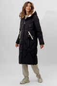 Купить Пальто утепленное женское зимние черного цвета 112227Ch, фото 2