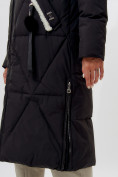 Купить Пальто утепленное женское зимние черного цвета 112227Ch, фото 15