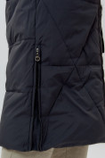 Купить Пальто утепленное женское зимние темно-серого цвета 112227TC, фото 9