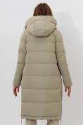 Купить Пальто утепленное женское зимние бирюзового цвета 112253Br, фото 4