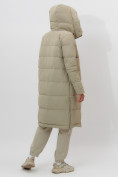 Купить Пальто утепленное женское зимние бирюзового цвета 112253Br, фото 7