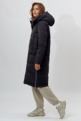 Купить Пальто утепленное женское зимние черного цвета 112253Ch, фото 11