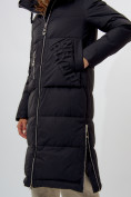 Купить Пальто утепленное женское зимние черного цвета 112253Ch, фото 14