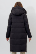 Купить Пальто утепленное женское зимние черного цвета 112253Ch, фото 5