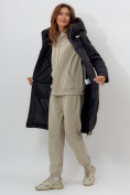 Купить Пальто утепленное женское зимние черного цвета 112253Ch, фото 7