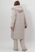 Купить Пальто утепленное женское зимние бежевого цвета 112261B, фото 10