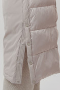 Купить Пальто утепленное женское зимние бежевого цвета 112261B, фото 6