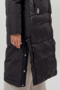 Купить Пальто утепленное женское зимние черного цвета 112261Ch, фото 12