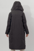 Купить Пальто утепленное женское зимние черного цвета 112261Ch, фото 13
