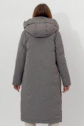 Купить Пальто утепленное женское зимние цвета хаки 112261Kh, фото 13