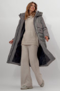 Купить Пальто утепленное женское зимние цвета хаки 112261Kh, фото 5