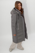 Купить Пальто утепленное женское зимние цвета хаки 112261Kh, фото 7
