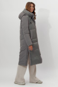 Купить Пальто утепленное женское зимние цвета хаки 112261Kh, фото 3