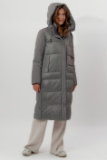 Купить Пальто утепленное женское зимние цвета хаки 112261Kh, фото 11