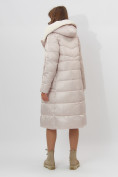 Купить Пальто утепленное женское зимние бежевого цвета 112268B, фото 6
