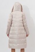 Купить Пальто утепленное женское зимние бежевого цвета 112268B, фото 19