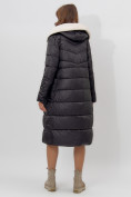 Купить Пальто утепленное женское зимние черного цвета 112268Ch, фото 9