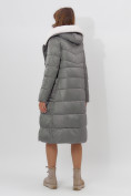 Купить Пальто утепленное женское зимние серого цвета 112268Sr, фото 15